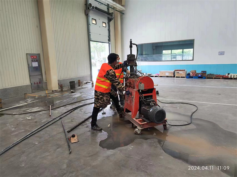 湘阴厂房地面下沉塌陷注浆加固施工